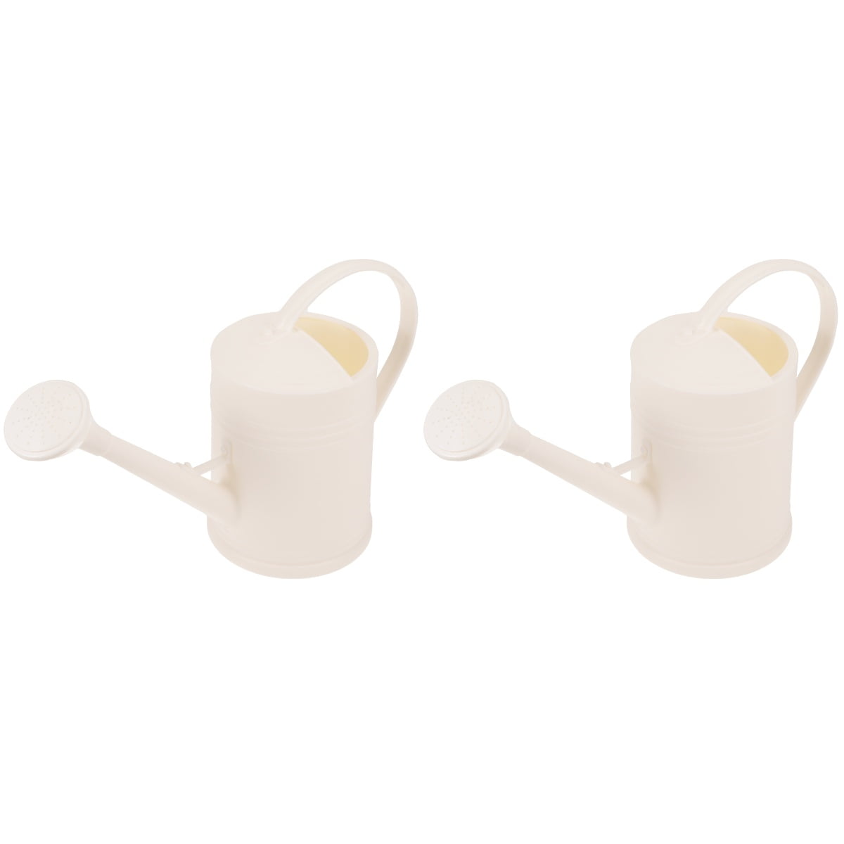 NUOLUX  2Pcs White Plastic Watering Can Long Spout Design for Indoor Plants