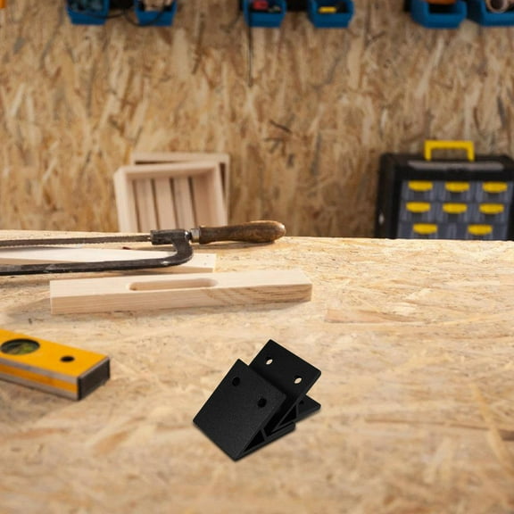 OUNONA 2pcs Industrial Aluminum Alloy Corner Bracket Angle Connector Support 45 Angle Braces for Furniture Shelve and Industrial Equipment