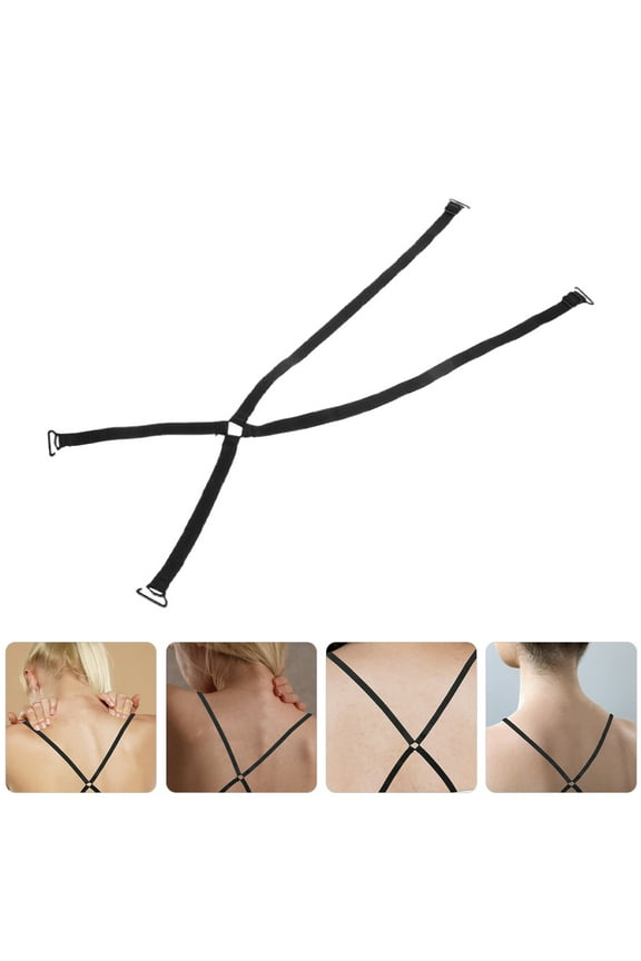 2pcs Invisible Bra Straps Adjustable Decorative For Women'S Lingerie And Dresses Non Slip Cross Back Bra Shoulder Straps