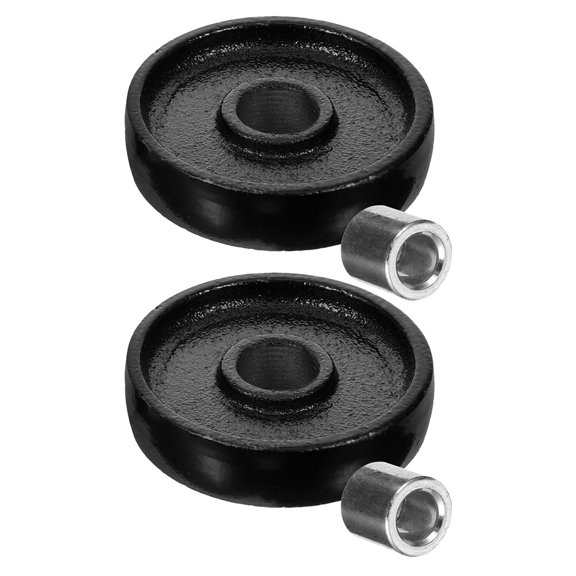 OUNONA 2pcs Jack Load Wheels Jack Bearing Rollers Jack Front Wheels Horizontal