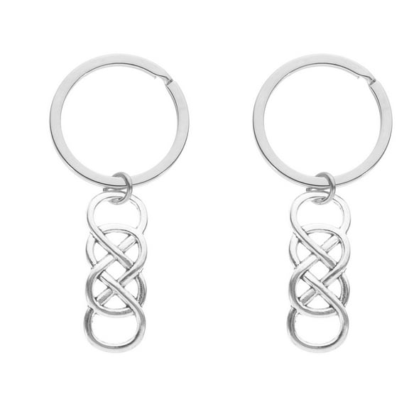 OUNONA 2-Pack Keychains, Decorative Key and Bag Charms, Stylish Pendant Accessories