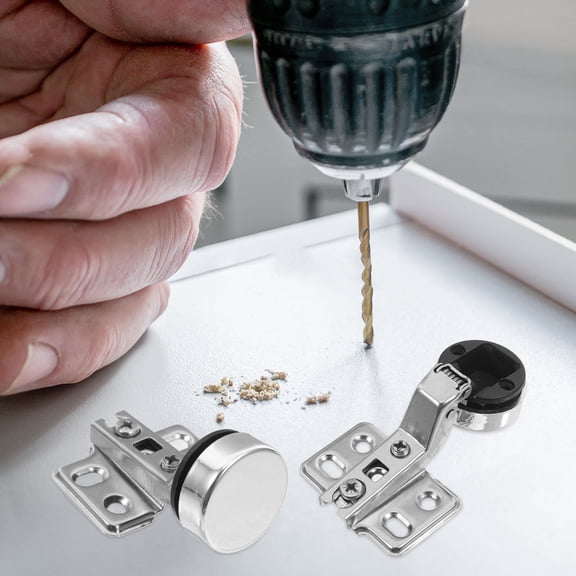 CATIEBYE Cabinet Soft Close Hinges, Stainless Steel, Quiet Smooth , Assorted Colors, 2 Pieces Set