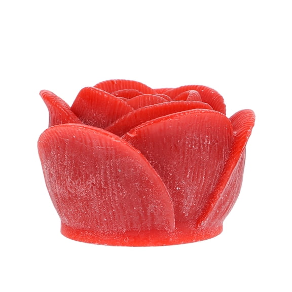 OUNONA 2pcs LED Rose Candle Light Festival Decorative Lights Creative Smokeless Lamp