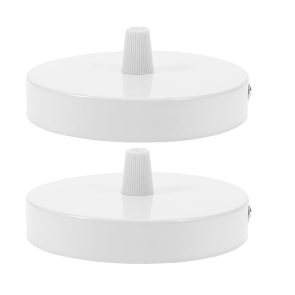 FOLOYORI Chandelier Ceiling Plate Pendant Light Canopy Metal Electroplated Spray Paint 2Pcs