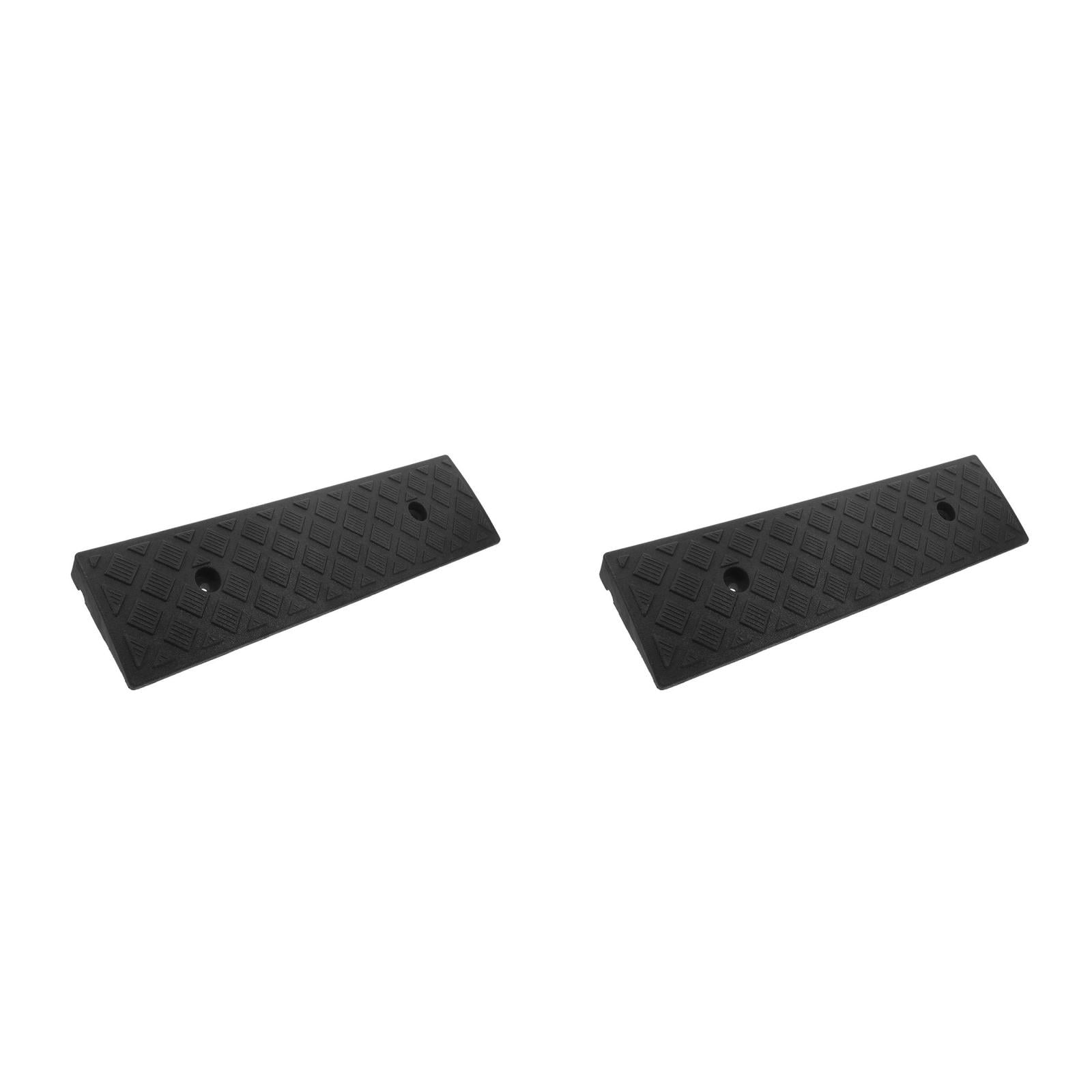 OUNONA 2pcs Lightweight Plastic Driveway Ramps Portable Trailer Ramps for Steps Heavy-Duty Shed Ramp Lawn Mowers Ramp Doorway Ramp Plastic Curb Ramp for Cars Truck Scooter