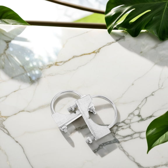 OUNONA 2pcs Metal Pipe Clamp U-Bolt Pipe Clamp Water Pipe Clamps For Farm Universal Stock Clamp Pipe Holder Stock Feed Pipe Clamp