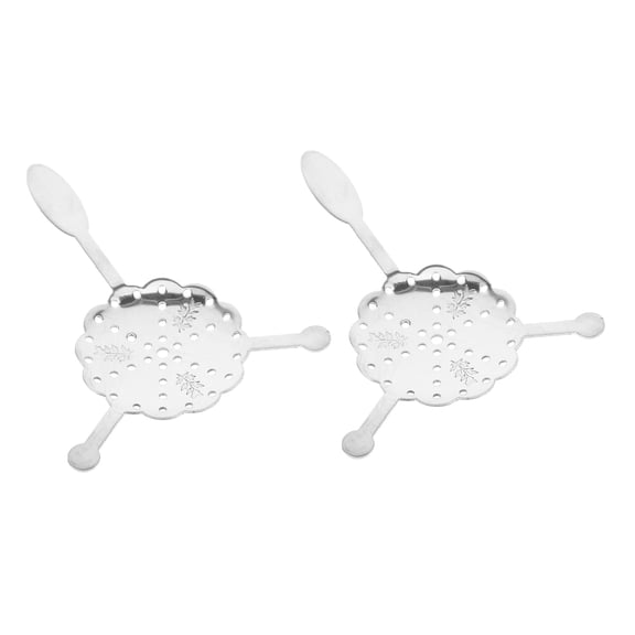 OUNONA 2pcs Metal Wormwood Spoon Hollow Strainer Absinthe Spoon Stainless Steel Spoon Absinthe Dripper Hollow Out Spoon For Home Bars