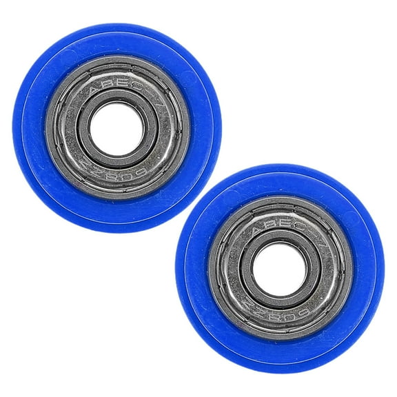 OUNONA 2pcs Motorcycle Chain Tensioner Guide Wheel Plastic And Bearing Steel Chain Tension Chain Roller Pulley For Mini Bike Atv 8mm