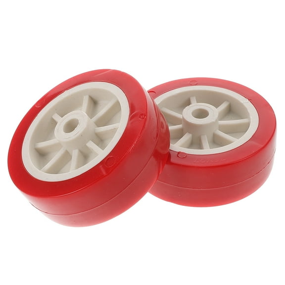 OUNONA 2pcs Motorcycle Lift Table Caster Wheels Replacement for Garage Motorcycle Center Stand Jack Stand Red