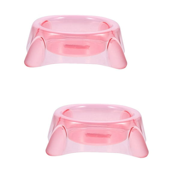 OUNONA 2pcs Pet Dog Bowl Cat Dog Food and Water Feed Bowl Kitten Food Feed Bowl Container