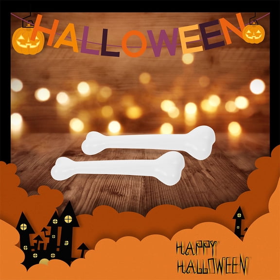 OUNONA Artificial Bones Realistic Design Plastic 2Pcs