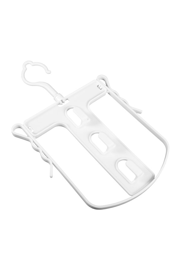 Household Clothes Hanger White PP 2Pcs