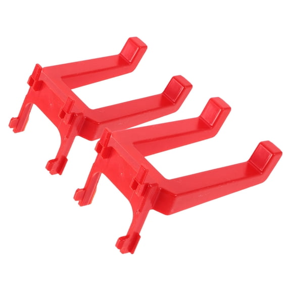 FOLOYORI Red Plastic Hooks for Car Wash Tools and Home Pegboard Organization, Heavy Duty Storage Hangers