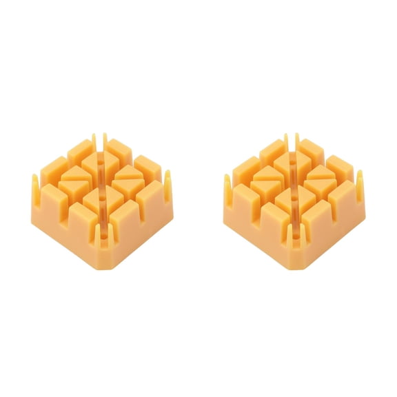 OUNONA 2pcs Plastic Watch Band Bracelet Holder Block Links Repair Tool for Watch Repair and Watch Band Replacement (Yellow)