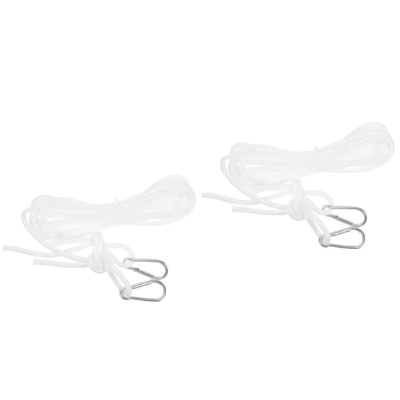 OUNONA 2-Pack Portable Travel Clothesline, Windproof Outdoor Drying Rope for Clothes, Multi-Use Laundry Line for Camping and Travel