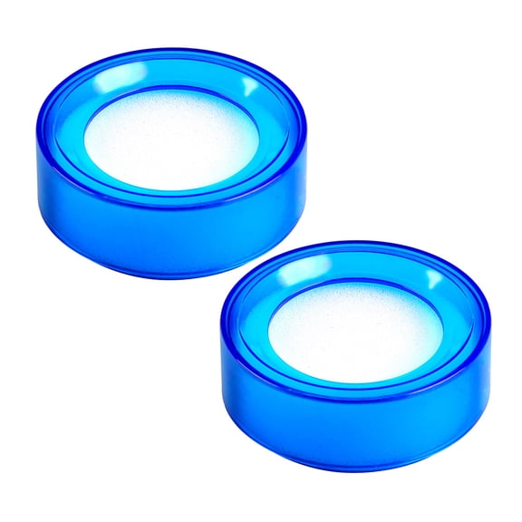 OUNONA 2pcs Quick Sort Finger Moistener Plastic Round Wet Sponge for Money Counting Office Work