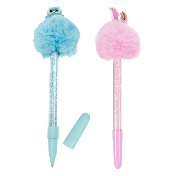 OUNONA 2pcs Rhinestone Picker Dual Tip Nail Pen Plastic Pink for DIY Projects Craft Enthusiasts Back to School