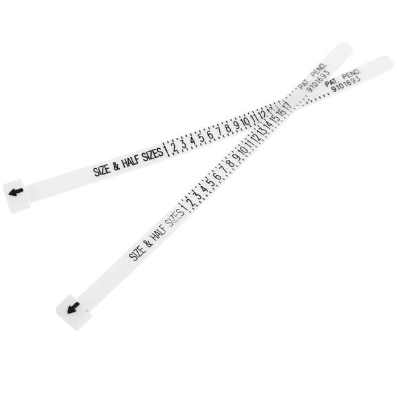 OUNONA 2pcs Ring Gauge Multisizer Economical Finger Jewelry Sizer Gauge for Men Women Kids Check Ring Size (US Size)