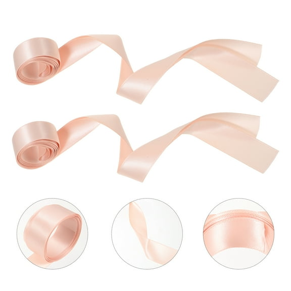 OUNONA 2pcs Satin Pointe Show Ribbon Soft Ribbon Show Ribbon Ballet Show Ribbons Shoe Decor