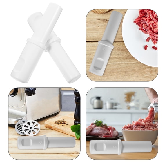 OUNONA 2pcs Sausages Grinder Rod Meat Grinder Tamper Pusher Meat Grinder Tool Accessories For Homemade Sausages Ground Meat Kitchen Tool