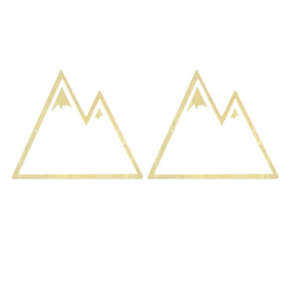 OUNONA Golden Wooden Frame Hanging Mirror with Acrylic Material for Reflection Easily Removable without