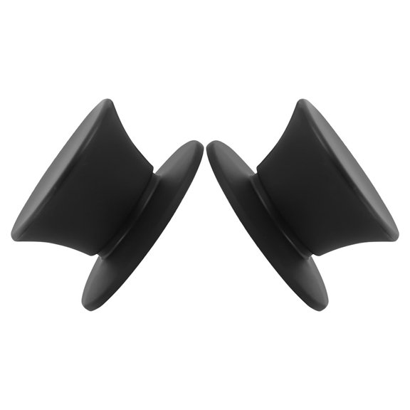 OUNONA Silicone Pot Lid Handles Black Universal Heat-Resistant for Home 2Pcs