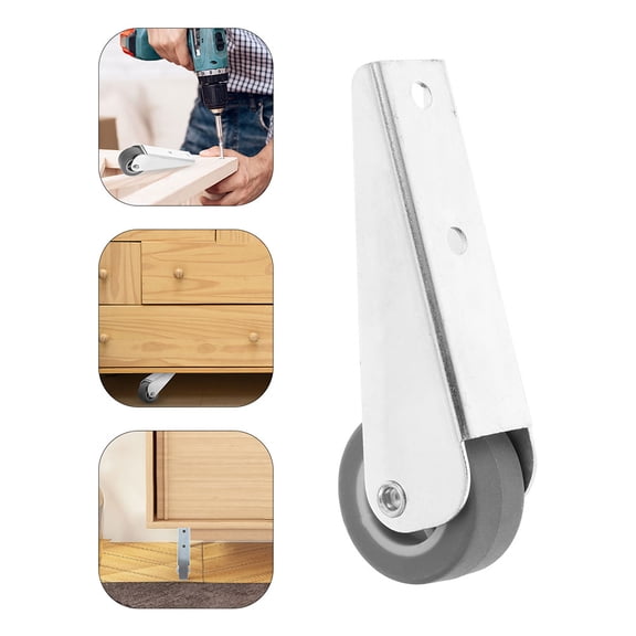 FOLOYORI Rolling Door Pulley Silver Durable Operation 2Pcs 4.5x1.9x1In