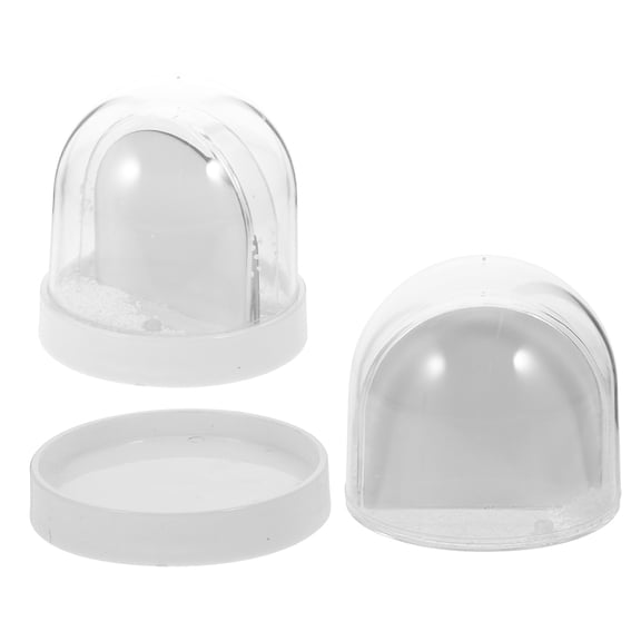 2pcs Picture Frames Fun DIY Clear Snow Globe Photo Frame Ornament