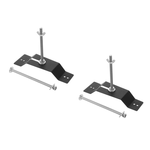 OUNONA 2pcs Spare Tire Carrying Bracket Wall Mounted Tire Carrier Rack Wheel Bracket Trailer Spare Tire Mount Trailer Wheel Bracket Kit Metal Trailer Tire Holder