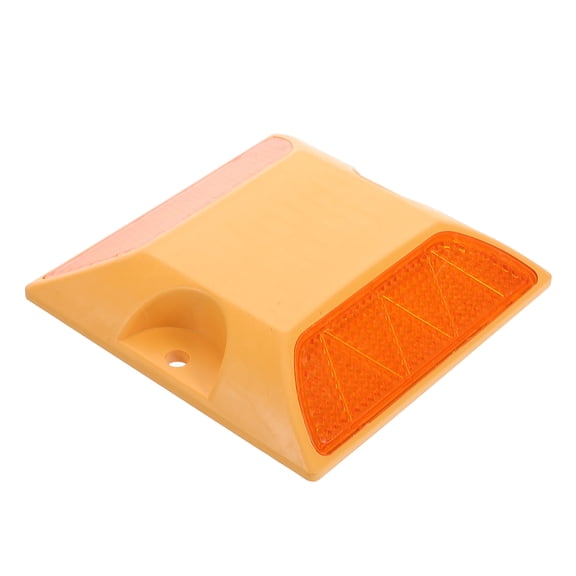 OUNONA 2pcs Street Night Reflectors High Visibility Pavement Safety Sign Reflective Road Marker For Driveway And Courtyard Road Sign