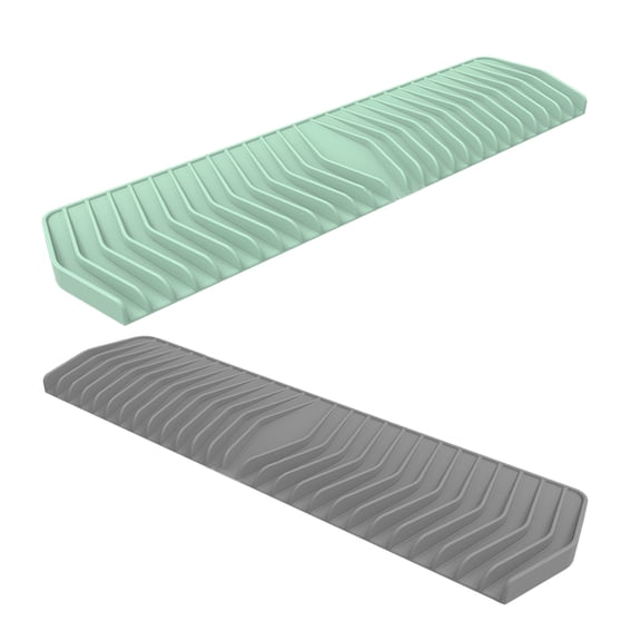 OUNONA 2pcs Stylish Self Draining Tray for Soap and Sponge in Kitchen