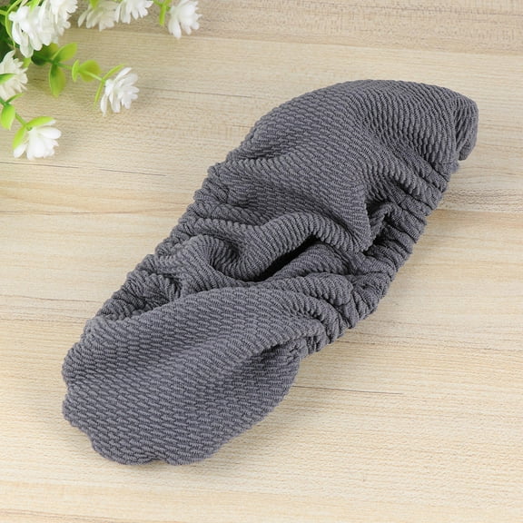 OUNONA 2pcs Thickened Office Computer Chair Armrest Protect Cover Elastic Band Chair Arm Rest Sleeves (Grey)