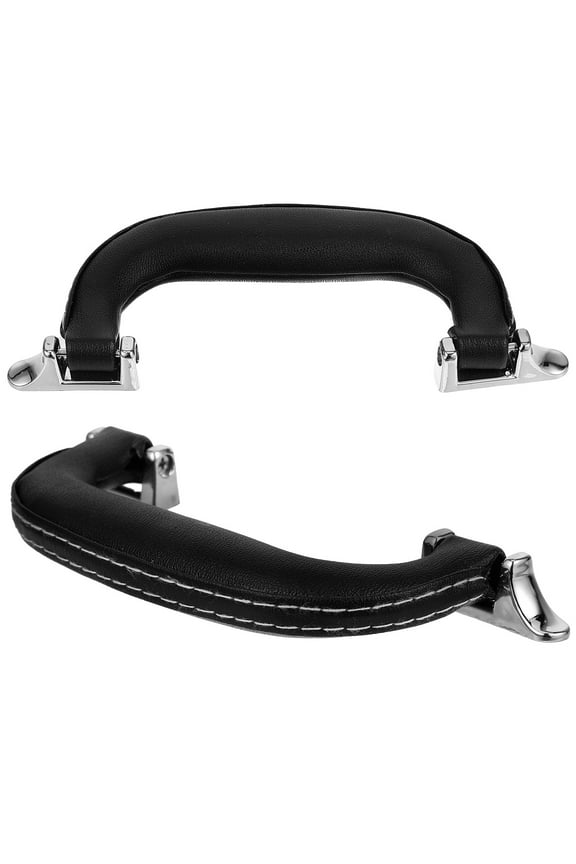 2-Pack Black Replacement Suitcase Handles for Luggage and Toolbox with , Foldable Grip Design