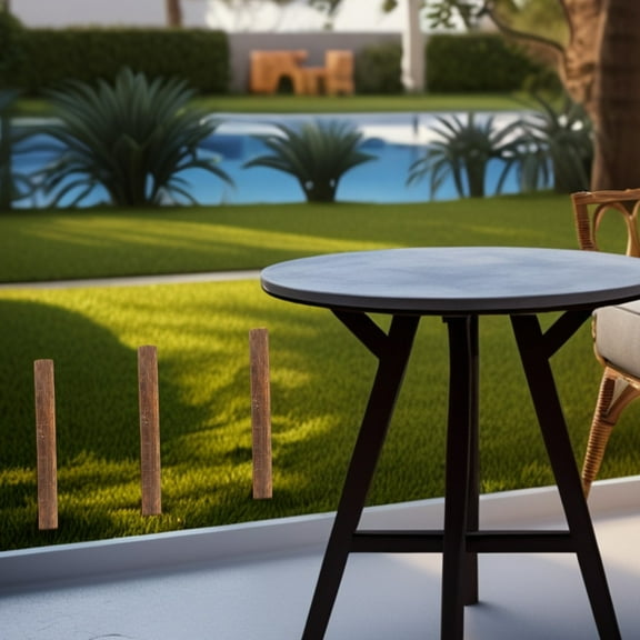 OUNONA 2pcs Tree Support Rod Solid Fence Post for Garden Flower Bed Edging Border Poles Portable Decorative Yard Fence Post