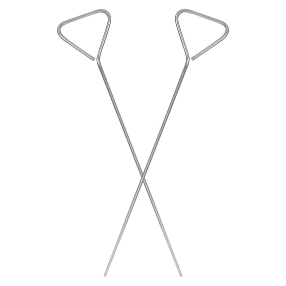 Tineasur 2Pcs Stainless Steel Cell Spreader for Lab Use Triangular Design Smooth Finish