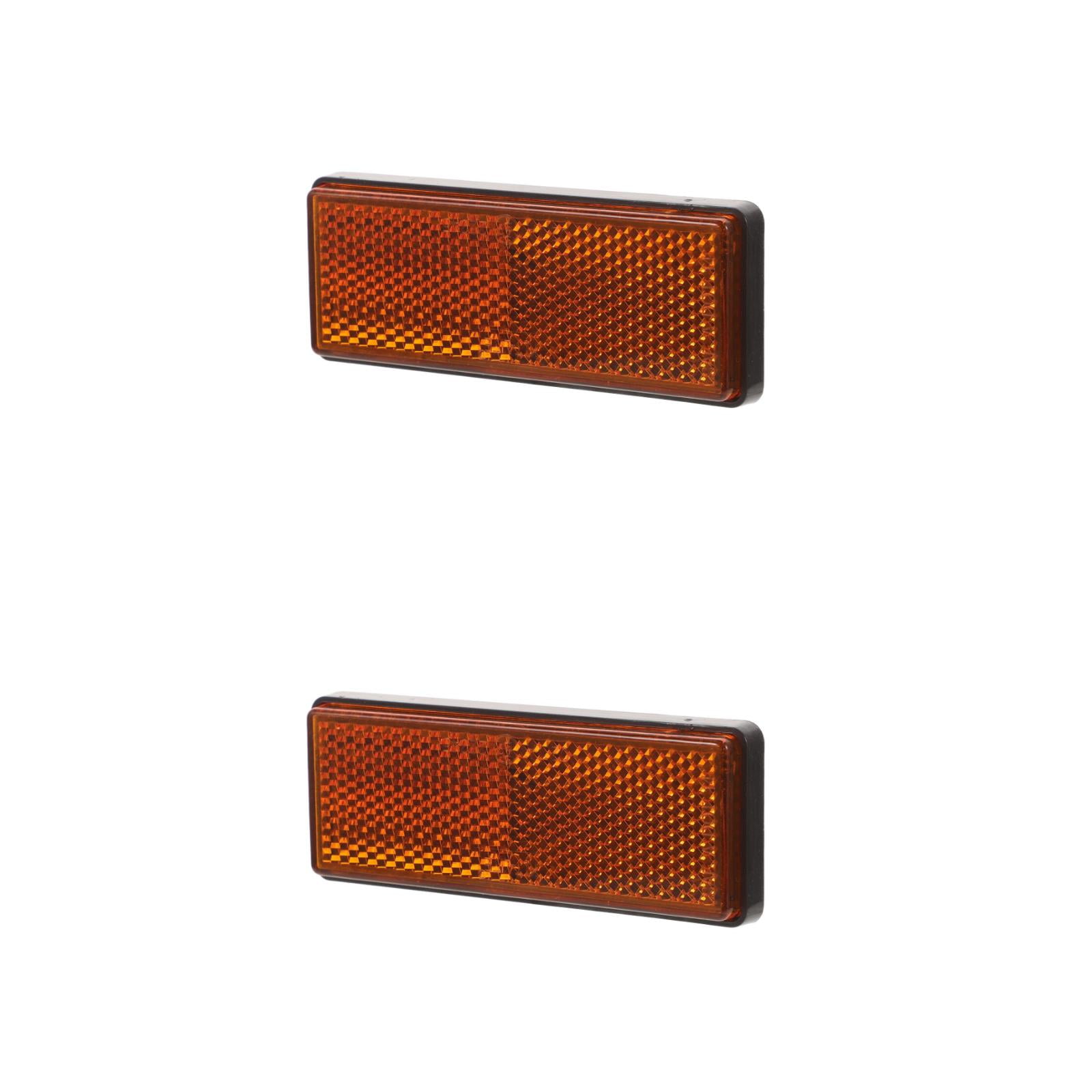 OUNONA 2pcs Universal Reflective Strips For Cars Trailers and Trucks Splashproof Reflectors For Enhanced Nighttime Safety And Visibility
