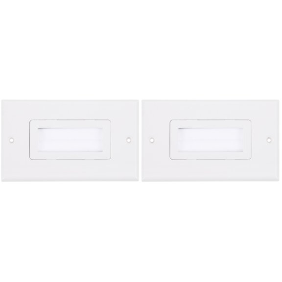 NUOLUX  2Pcs Durable ABS Wall Plate for Tangle-Free Cable Management