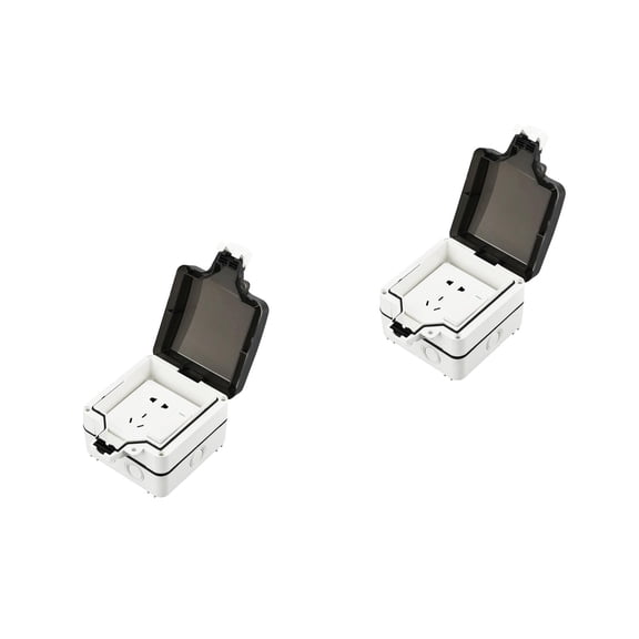 OUNONA 2pcs Weatherproof Electrical Outlet Cover: Outlet Plug Box 2pcs Child Safety Socket Covers Outlet Protectors Proof Outlet Cap