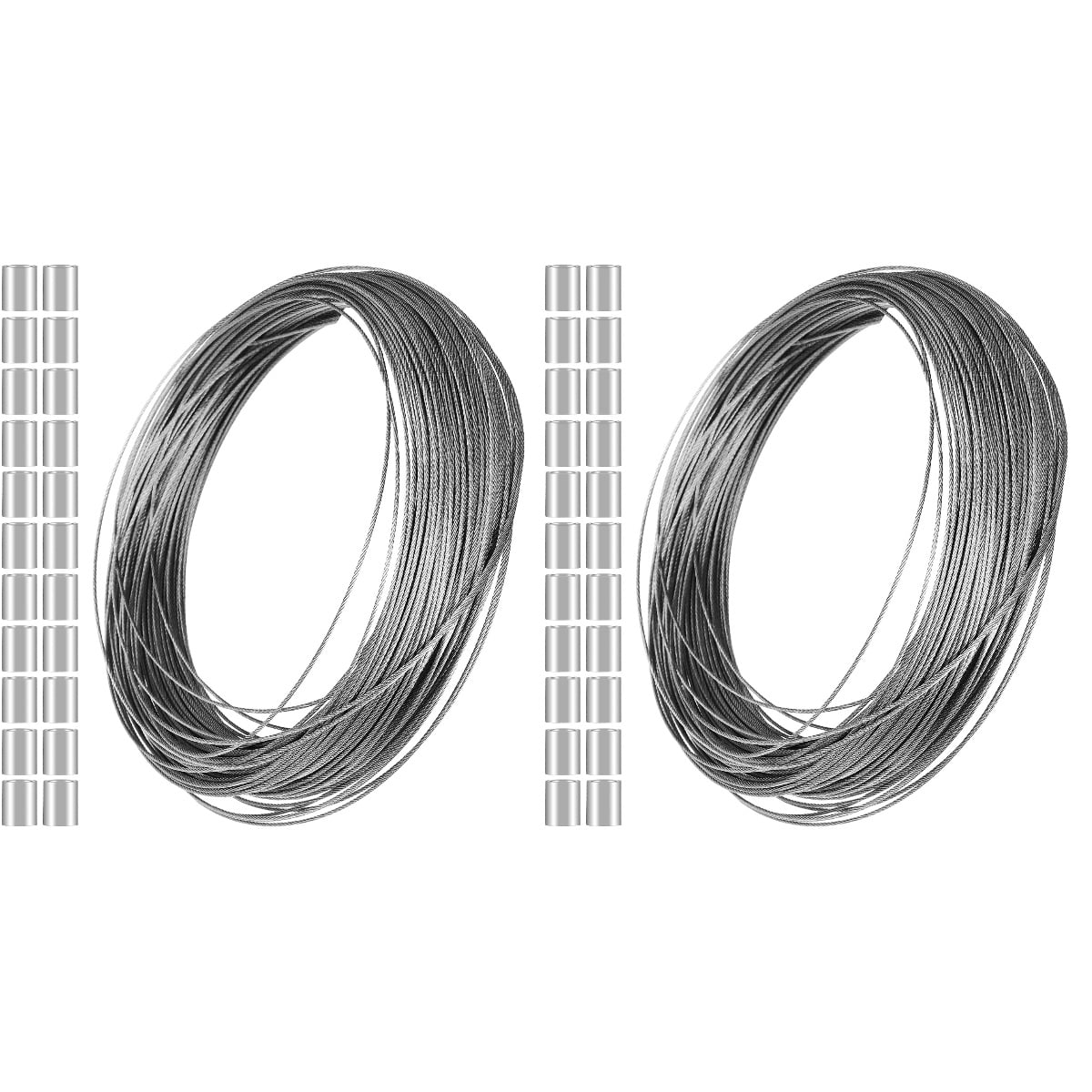 NUOLUX Oval Shape Wire Rope Stainless Steel Diy Balustrades 2Pcs ...