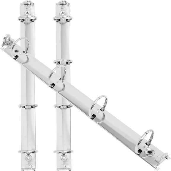 OUNONA 3-Pack Binder Spine Inserts with Paper Spine Clips and Segmented Notebook Binder Clip Mechanism for Organizing Documents