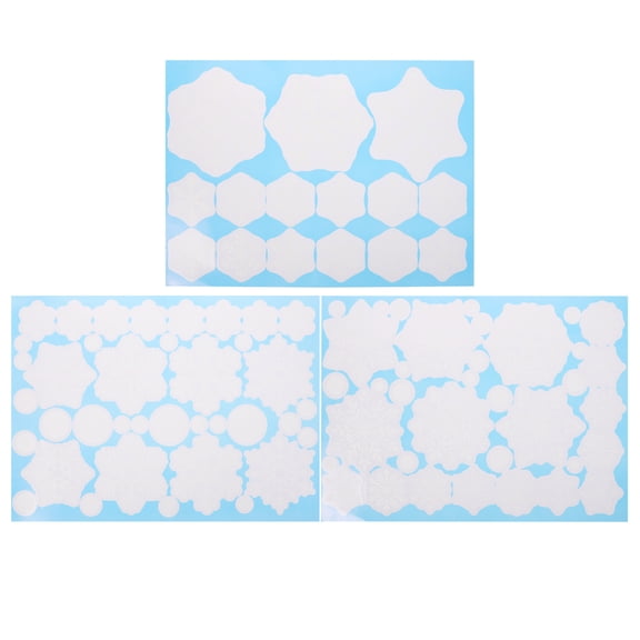 OUNONA Christmas Snowflake Wall Sticker Decal for Smooth Holiday Home Decor Winter Seasonal Decoration