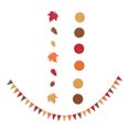 thumbnail image 1 of OUNONA 3-Pack Autumn Maple Leaf Garland Banners for Thanksgiving, Fall Party, Home & Seasonal Decorations, 1 of 7