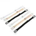 OUNONA 3 Pair Bra Strap Clips Elastic Nonslip Strap Holder (Black