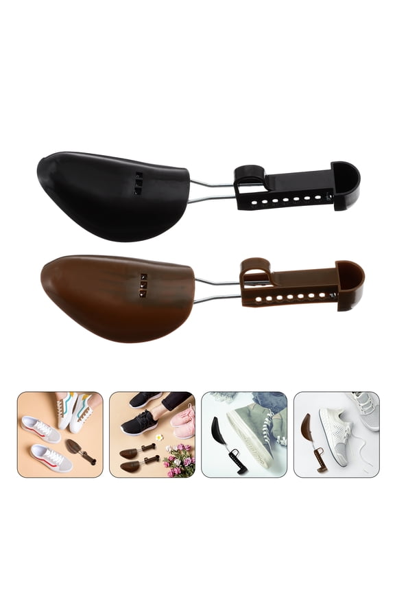 Shoe Extender Men Black Adjustable Shoe Stretcher 3 Pairs