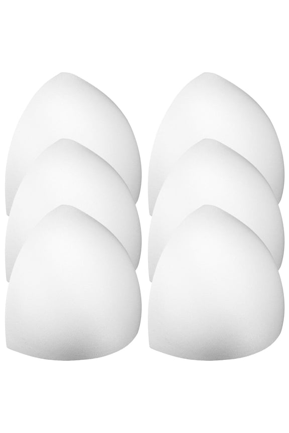 3 Pairs Swimsuit Pads White Comfortable Material Lift Effect Women Swimming