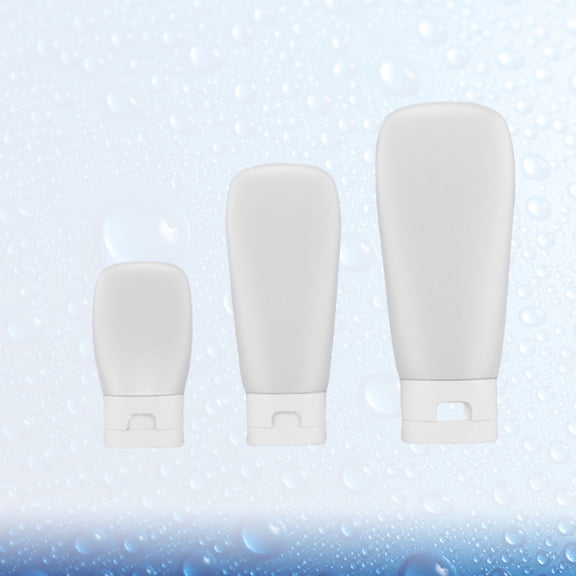 OUNONA  3 Pcs Bottle Set Small Glass Bottles Spray for Water Cream Squeeze Travel