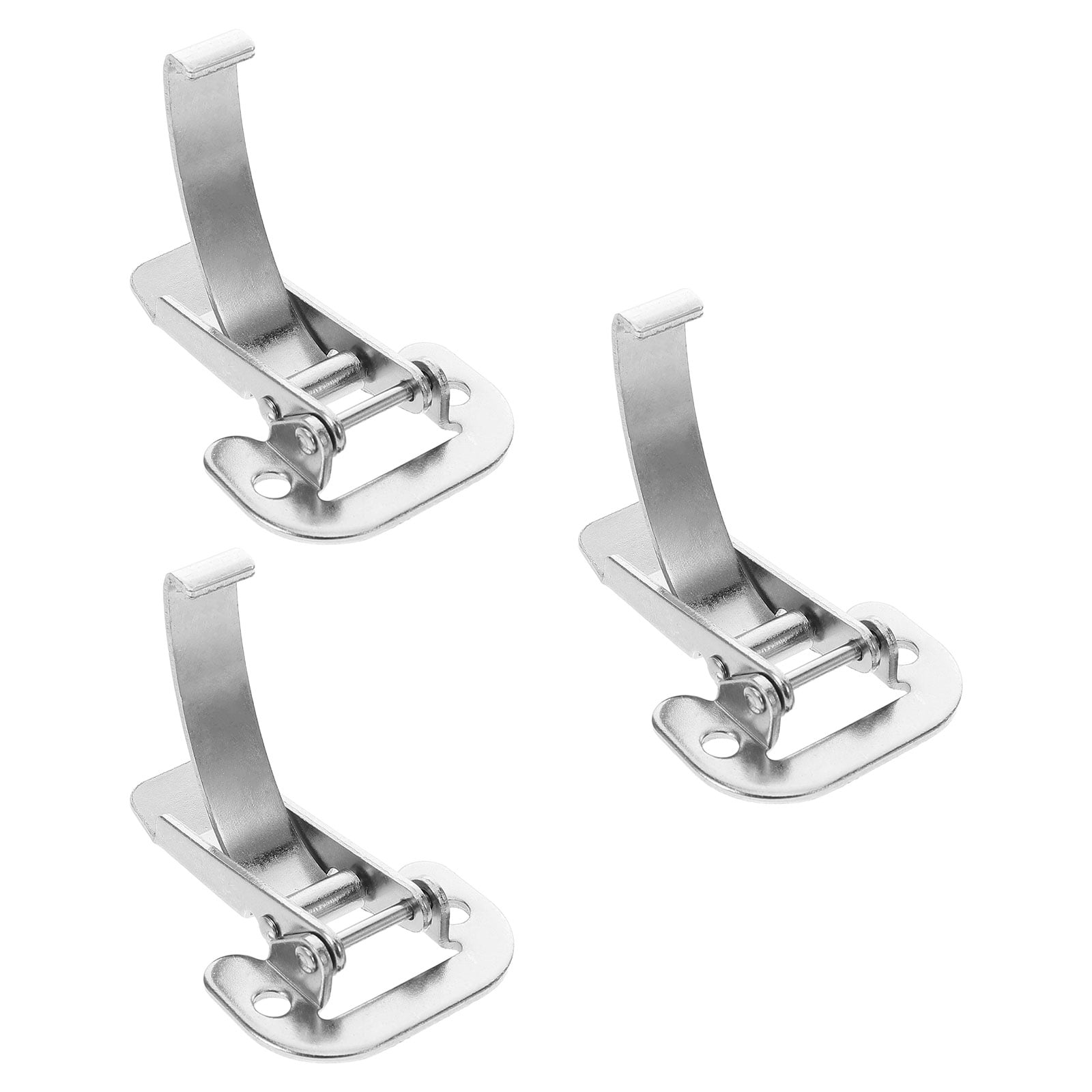 OUNONA 3 Pcs Cabinet Latches and Catches Small Padlock Buckle Silver