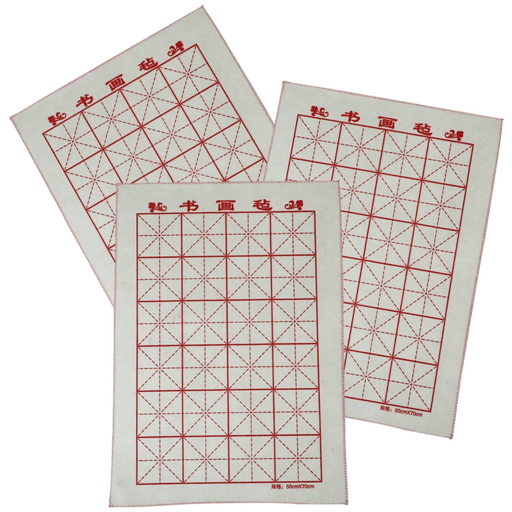 OUNONA 3 Pcs Calligraphy and Painting Felt Desk Pad Wool Mat Writing ...