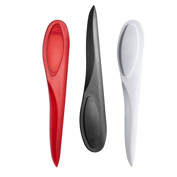 3pcs Plastic Seam Crease Tool for Daily Use Versatile Art Paper Cutter with Assorted Color