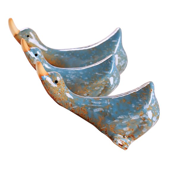 OUNONA 3 Pcs Floating Pond Decorations Exquisite Decor Baby 23x13cm Blue